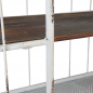 Preview: Wandregal aus Metall weiß shabby Landhaus rechteckig Lagerschrank von Clayre & Eef